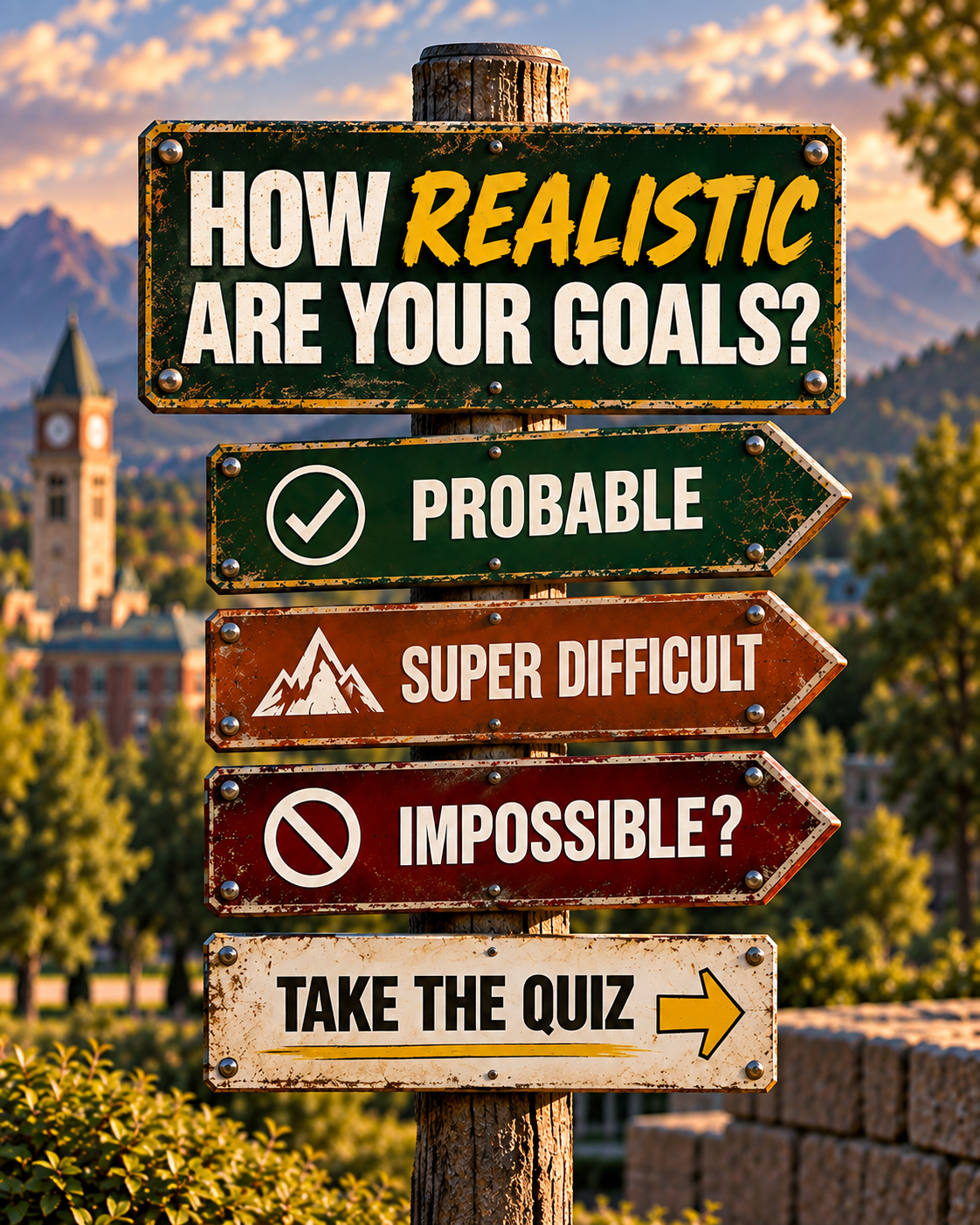 How Realistic Are Your Goals? Probable, Super Difficult, Impossible? Take the Quiz